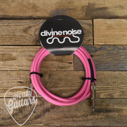 Divine Noise Straight to Straight 15ft Instrument Cable - Pink