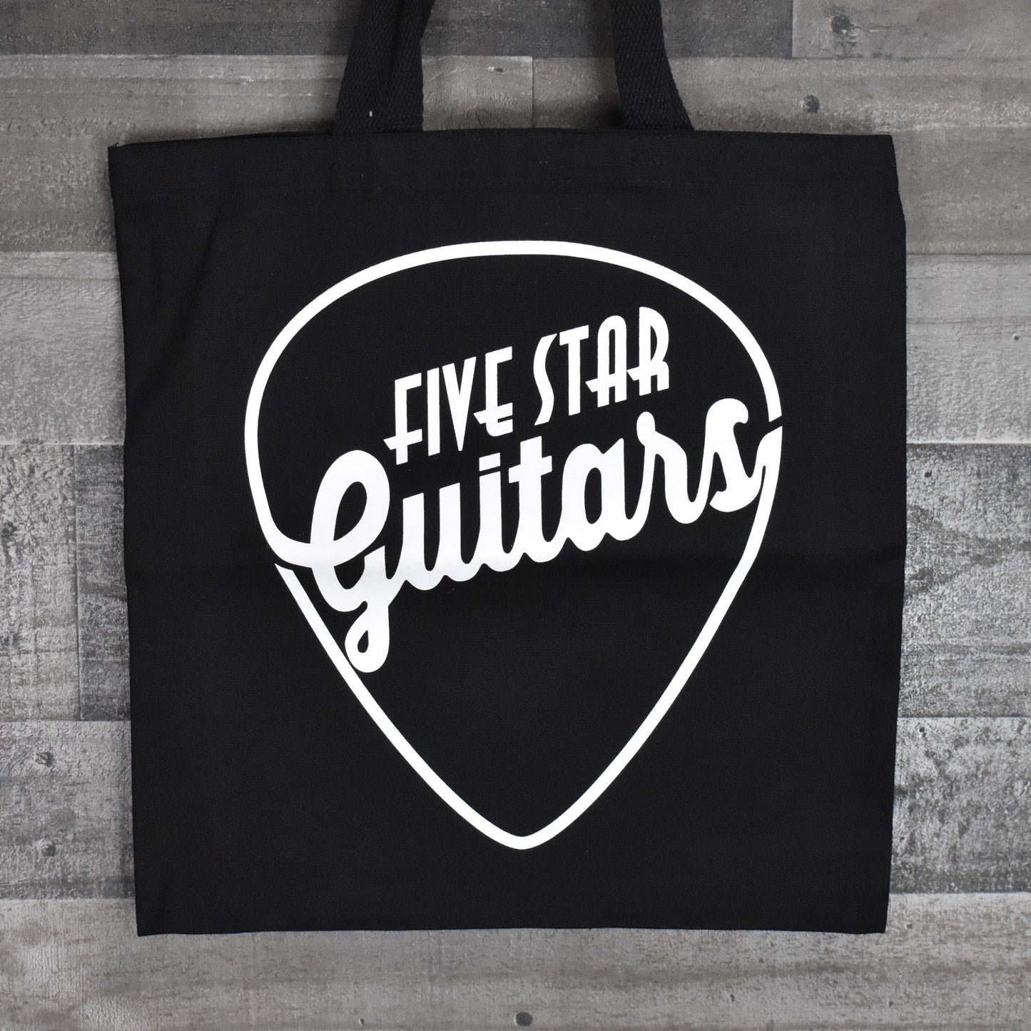 Five Star Guitars Canvas Tote Bag -  Black