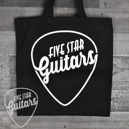 Five Star Guitars Canvas Tote Bag -  Black