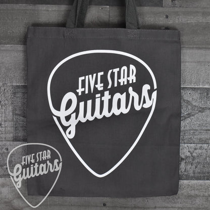 Five Star Guitars Canvas Tote Bag - Charcoal