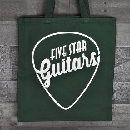 Five Star Guitars Canvas Tote Bag - Forest Green