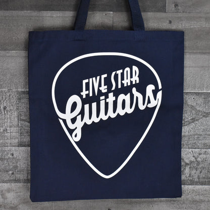 Five Star Guitars Canvas Tote Bag - Navy Blue