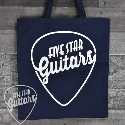 Five Star Guitars Canvas Tote Bag - Navy Blue