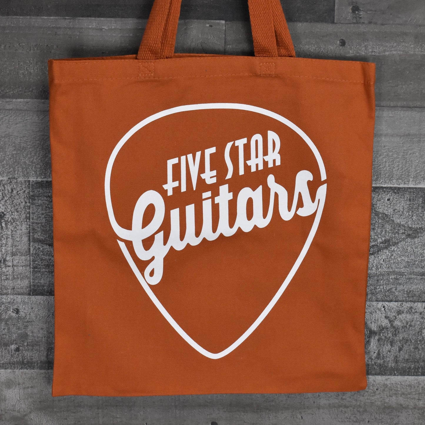 Five Star Guitars Canvas Tote Bag - Orange