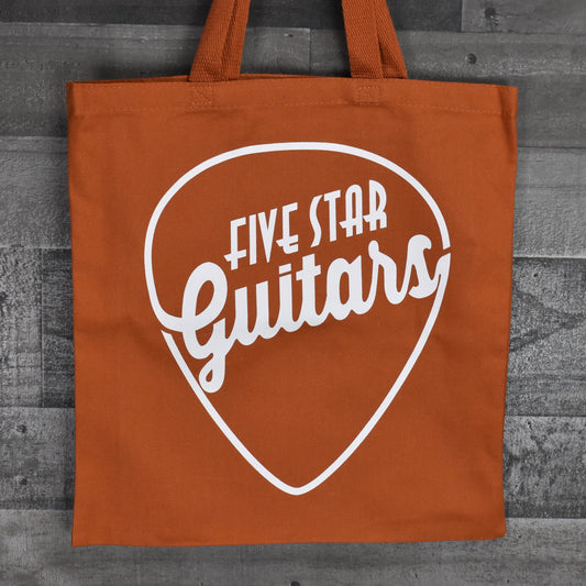 Five Star Guitars Canvas Tote Bag - Orange