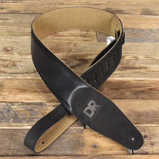 DR Strings Butter-Soft Leather Strap Black