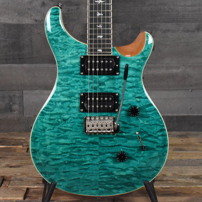 Paul Reed Smith SE Custom 24 Quilt - Turquoise with Gig Bag