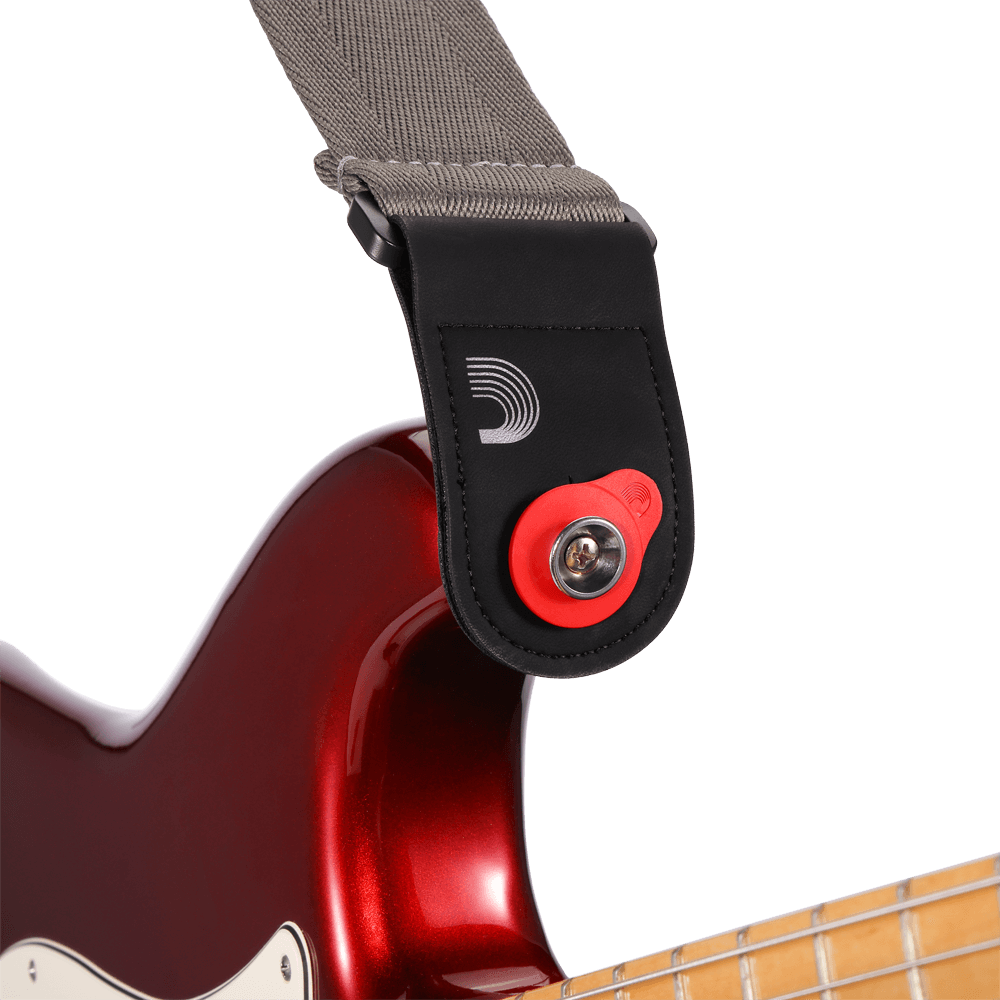 D'Addario Flex Lock Strap Block -  Red - 4 Pack