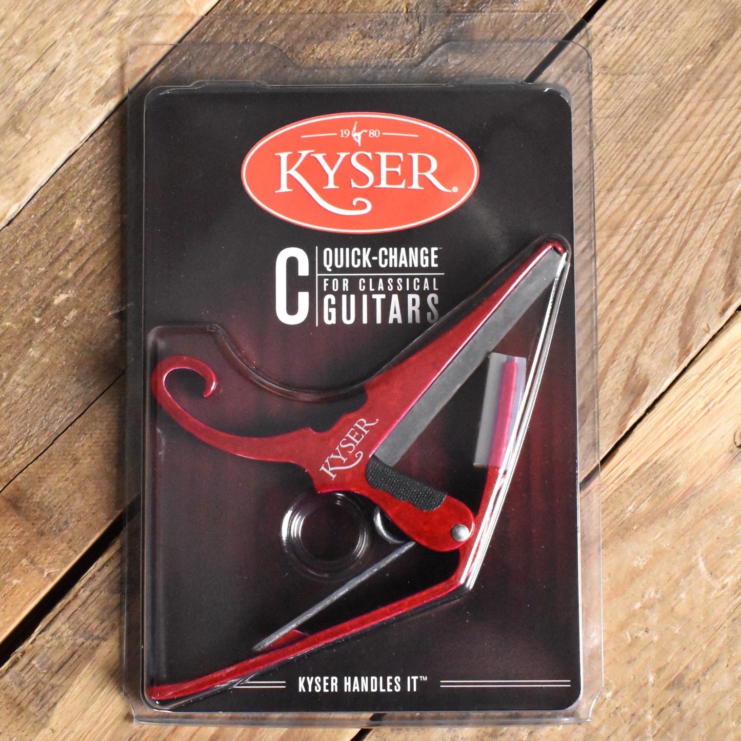 Kyser Quick Change Classical/Nylon String Guitar Capo - Red - KGCR