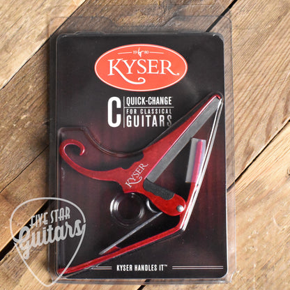 Kyser Quick Change Classical/Nylon String Guitar Capo - Red - KGCR