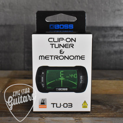 Boss TU-03 Clip On Tuner and Metronome