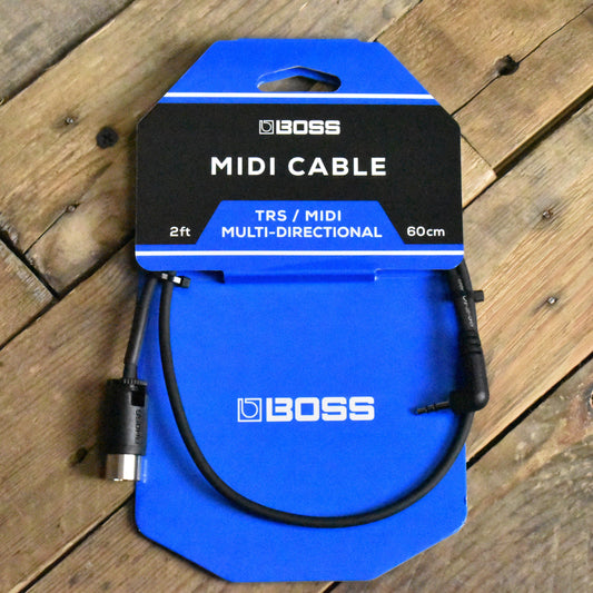 Boss BMIDI-2-35 - TRS/MIDI Cable - 2ft/60cm - 3.5mm