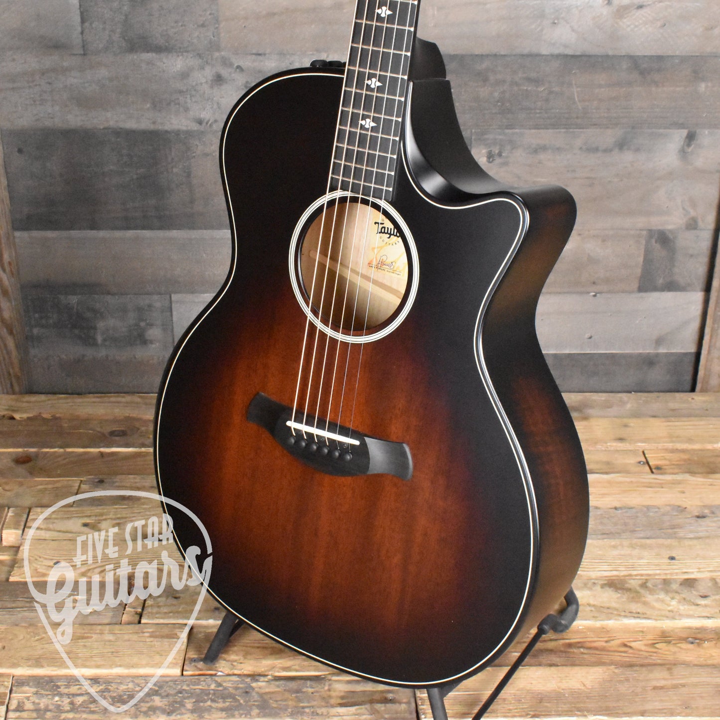 Taylor Builder's Edition 324ce - Tobacco Kona Burst with Hard Shell Case