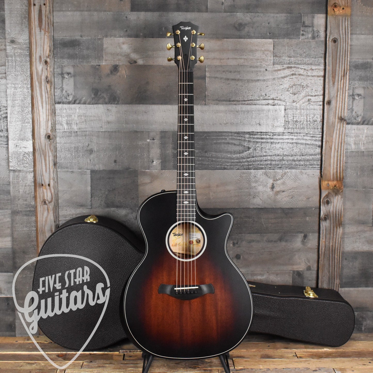 Taylor Builder's Edition 324ce - Tobacco Kona Burst with Hard Shell Case