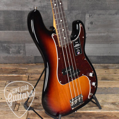 Fender American Pro II Precision Bass Rosewood Fingerboard 3-Color Sunburst with Hard Shell Case