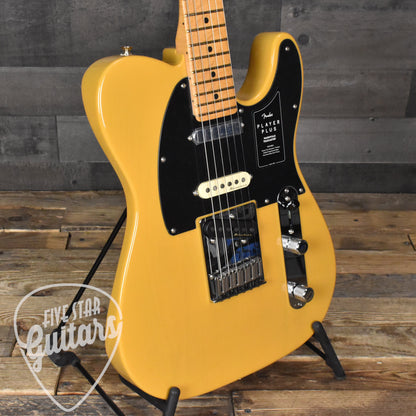 Fender Player Plus Nashville Telecaster Maple Fingerboard - Butterscotch Blonde with Gig Bag