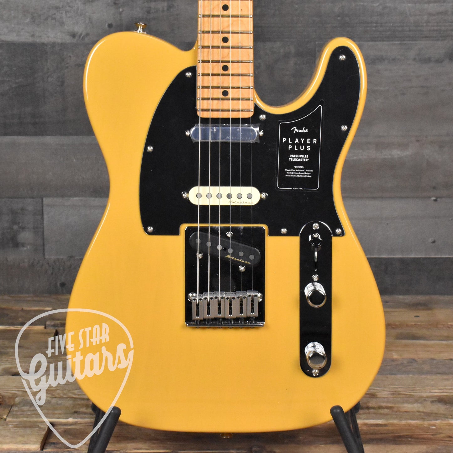 Fender Player Plus Nashville Telecaster Maple Fingerboard - Butterscotch Blonde with Gig Bag