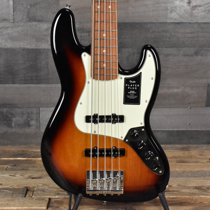 Fender Player Plus Jazz Bass V Pau Ferro Fingerboard 3-Tone Sunburst with Deluxe Gig Bag