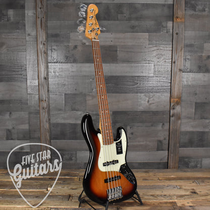 Fender Player Plus Jazz Bass V Pau Ferro Fingerboard 3-Tone Sunburst with Deluxe Gig Bag