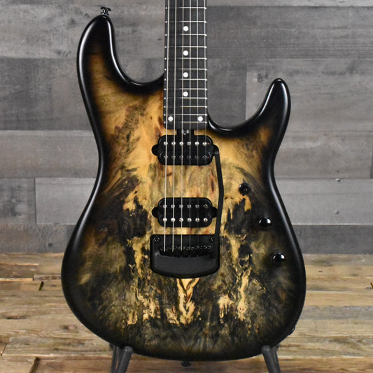 Ernie Ball Music Man 6-String Cutlass HH Jason Richardson - Natural Buckeye Burl with Soft Shell Case