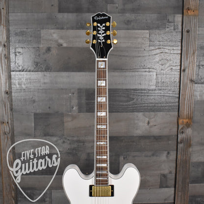 Epiphone Emily Wolfe "White Wolfe" Sheraton - Aged Bone White with EpiLite Case