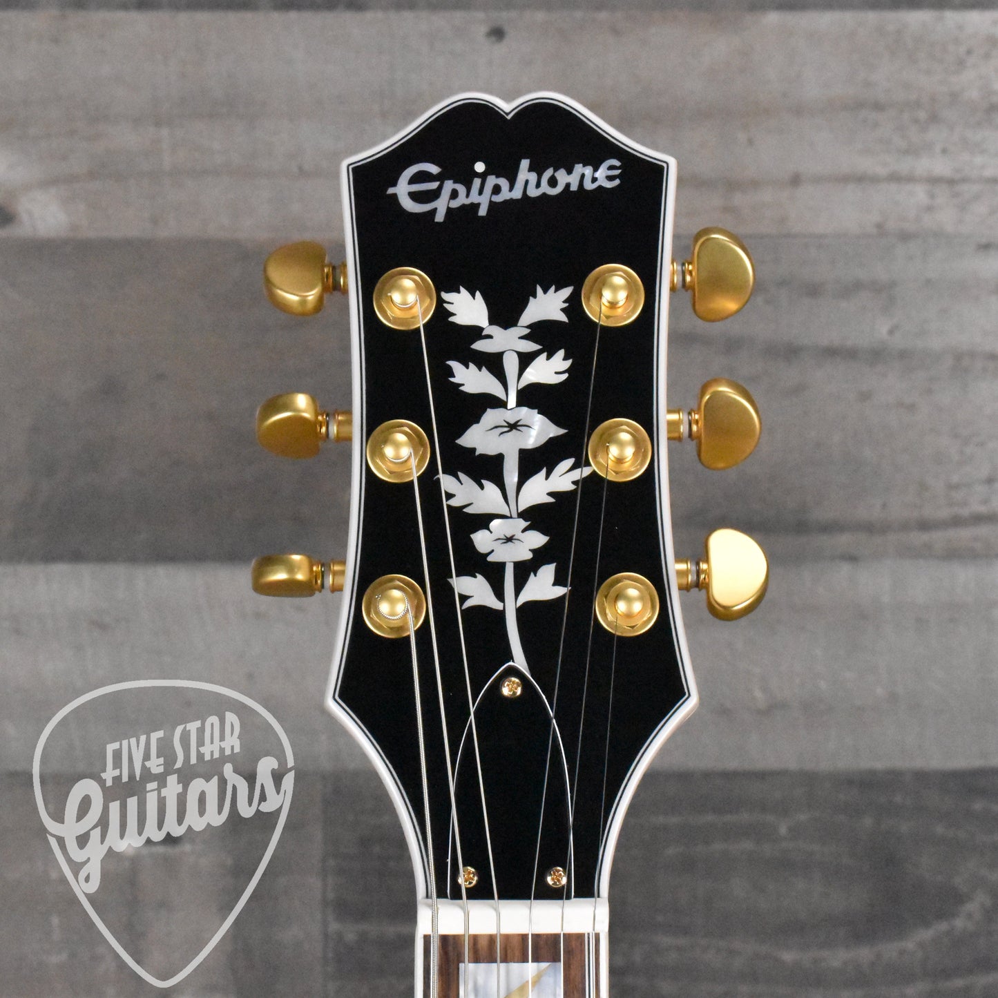 Epiphone Emily Wolfe "White Wolfe" Sheraton - Aged Bone White with EpiLite Case