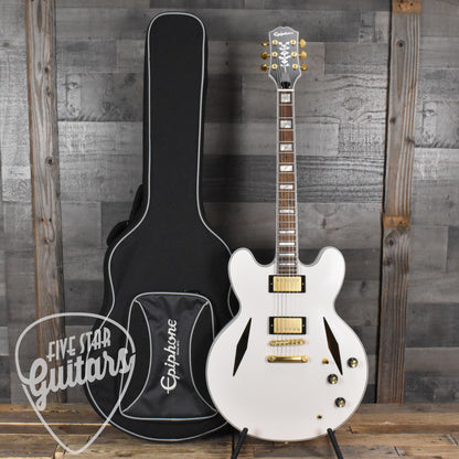 Epiphone Emily Wolfe "White Wolfe" Sheraton - Aged Bone White with EpiLite Case