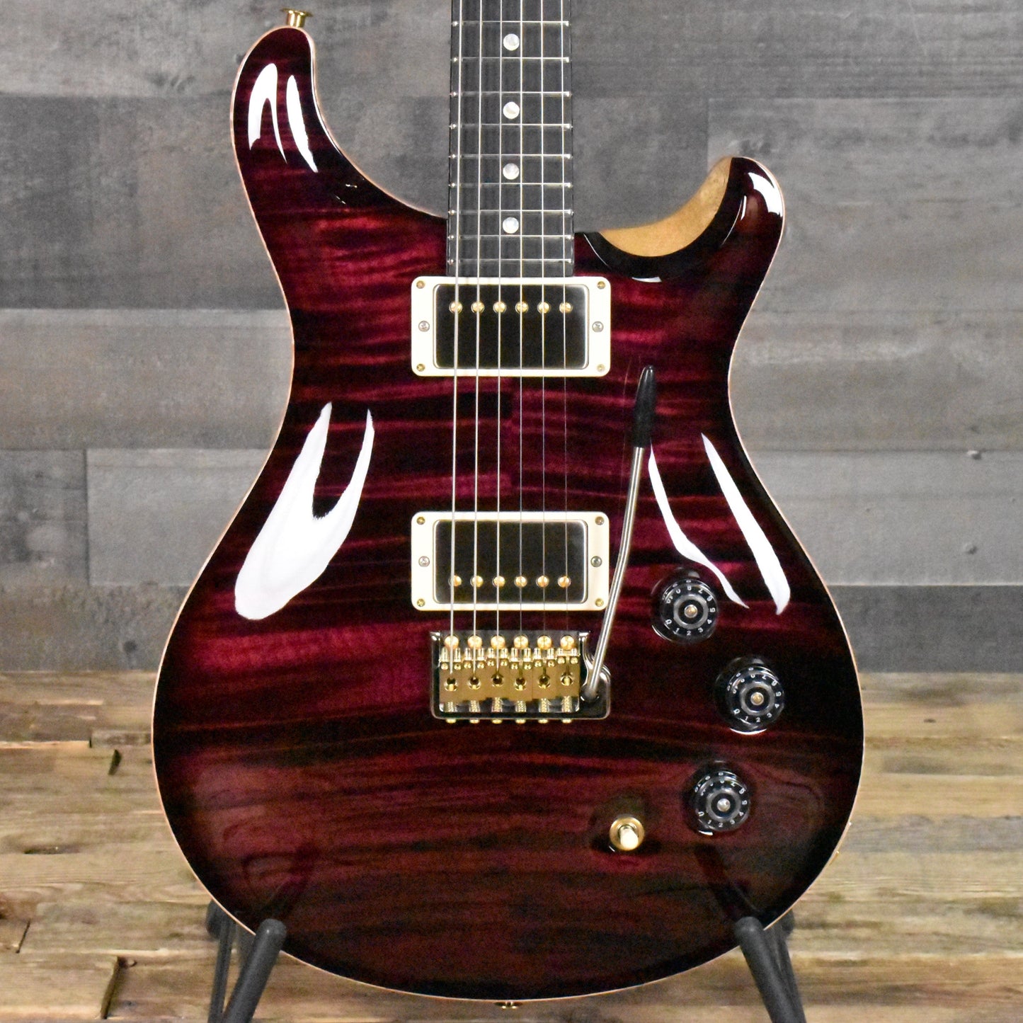 Paul Reed Smith Wood Library DGT 10-Top - Angry Larry with Hard Shell Case - AUTOGRAPHED BY PAUL REED SMITH