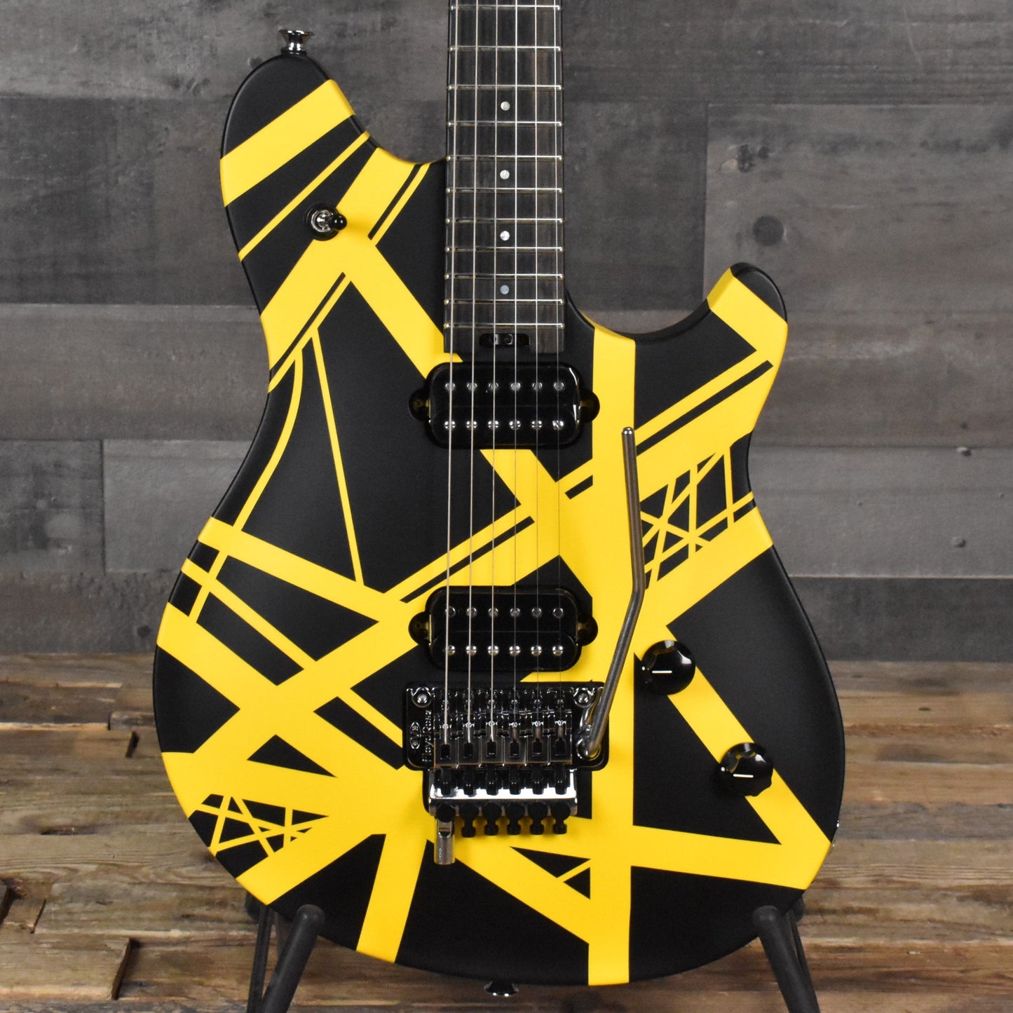 EVH Wolfgang Special Striped Series  - Black and Yellow with Gig Bag