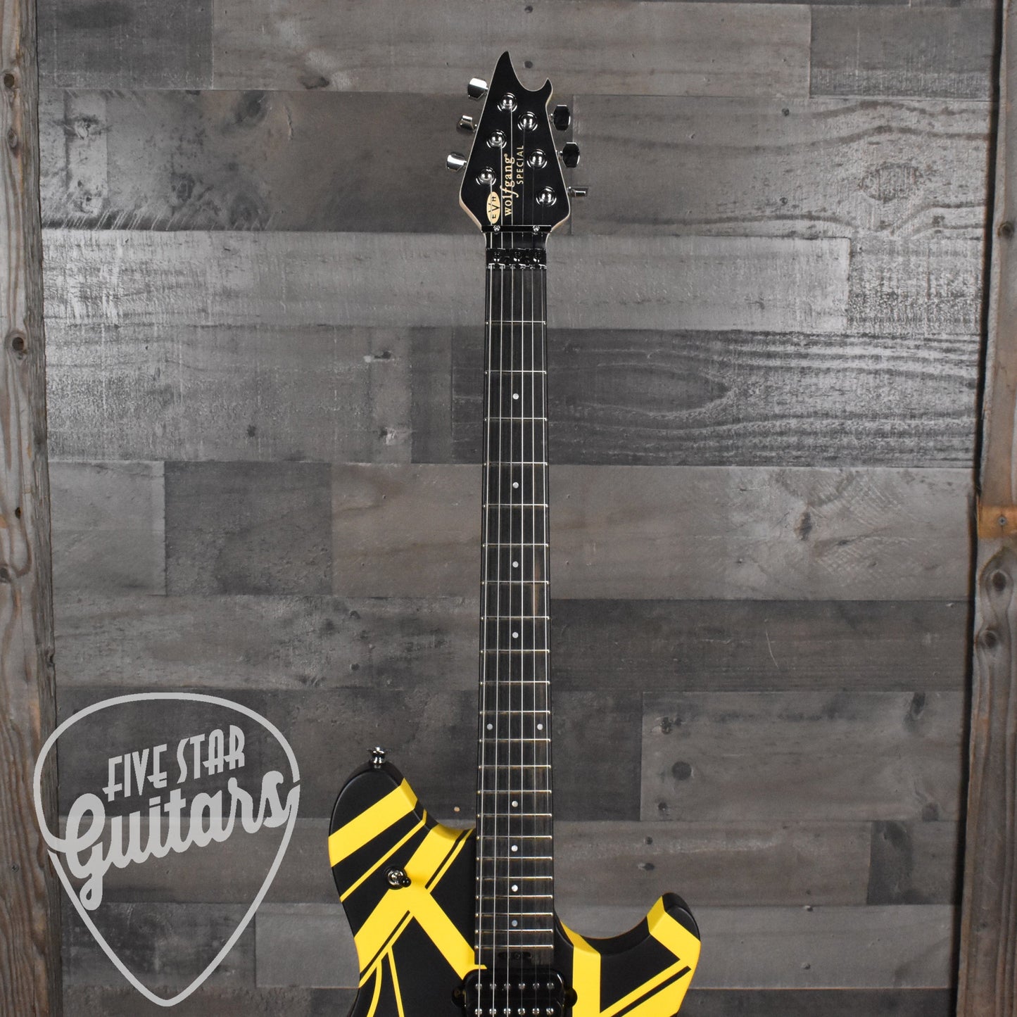 EVH Wolfgang Special Striped Series  - Black and Yellow with Gig Bag