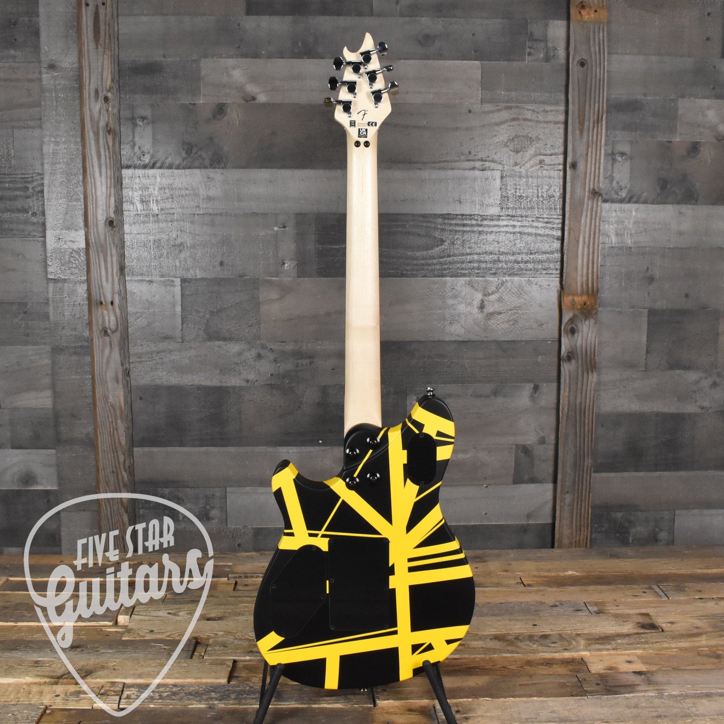 EVH Wolfgang Special Striped Series  - Black and Yellow with Gig Bag