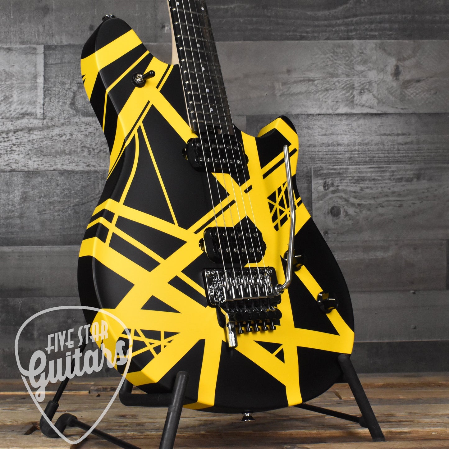 EVH Wolfgang Special Striped Series  - Black and Yellow with Gig Bag