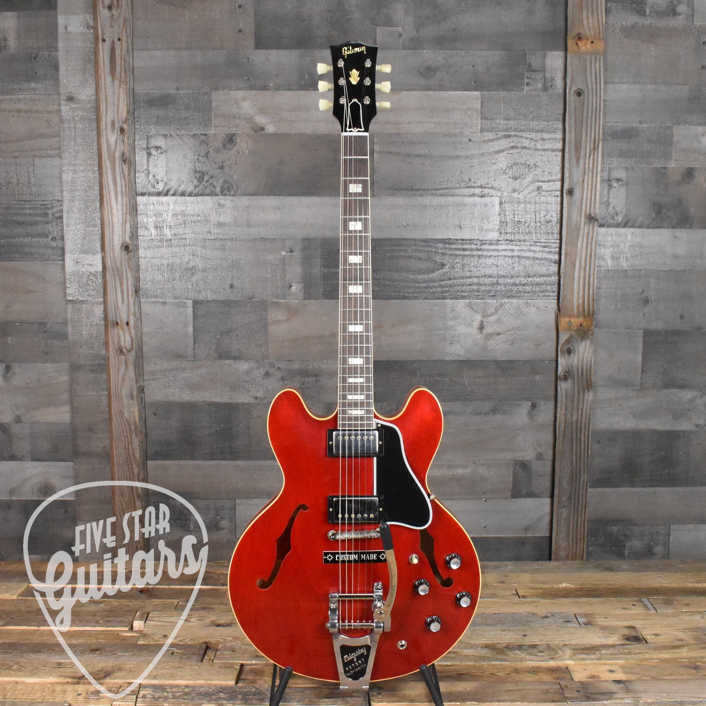 Gibson 1964 ES-335 Reissue with Bigsby - 60s Cherry VOS NH with Hard Shell Case SN: 0005