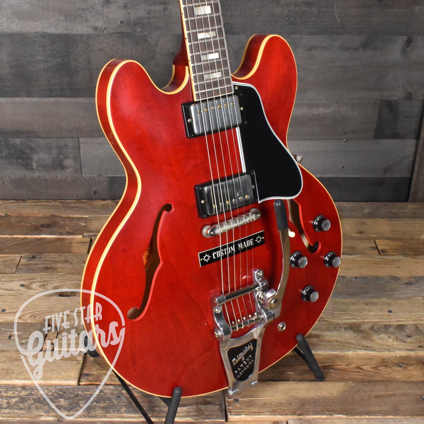 Gibson 1964 ES-335 Reissue with Bigsby - 60s Cherry VOS NH with Hard Shell Case SN: 0005