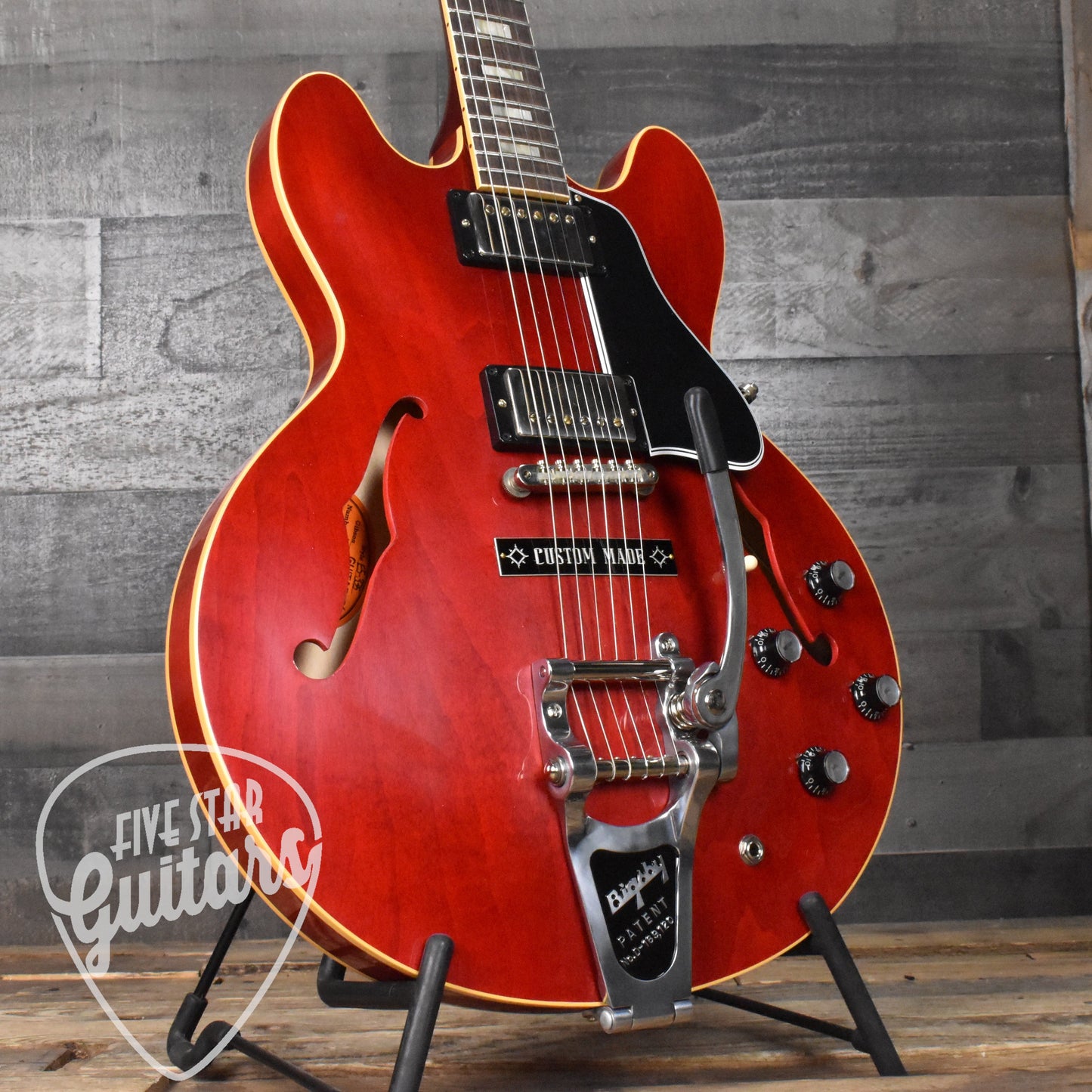 Gibson 1964 ES-335 Reissue with Bigsby - 60s Cherry VOS NH with Hard Shell Case SN: 0005