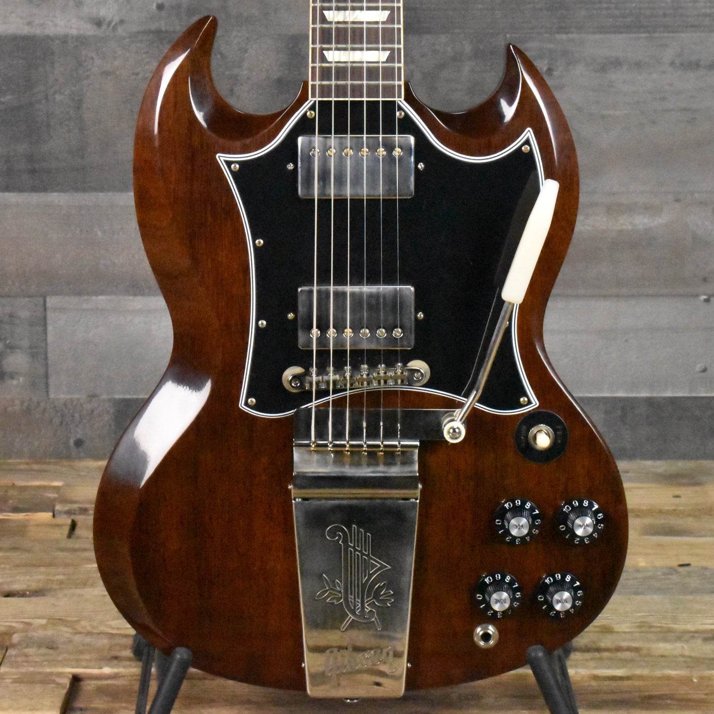 Gibson 1964 SG Standard Reissue With Maestro Vibrola PSL - Walnut NH VOS with Hard Shell Case SN: 0254