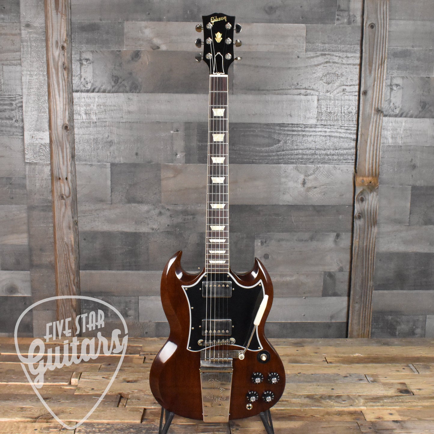 Gibson 1964 SG Standard Reissue With Maestro Vibrola PSL - Walnut NH VOS with Hard Shell Case SN: 0254