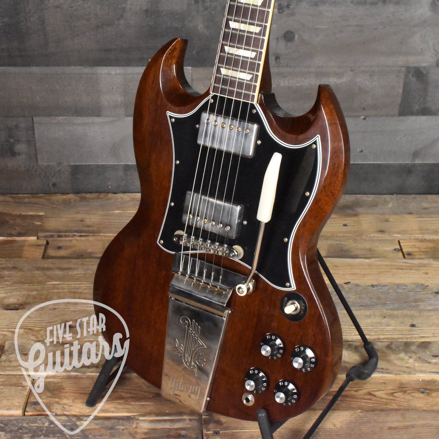 Gibson 1964 SG Standard Reissue With Maestro Vibrola PSL - Walnut NH VOS with Hard Shell Case SN: 0254