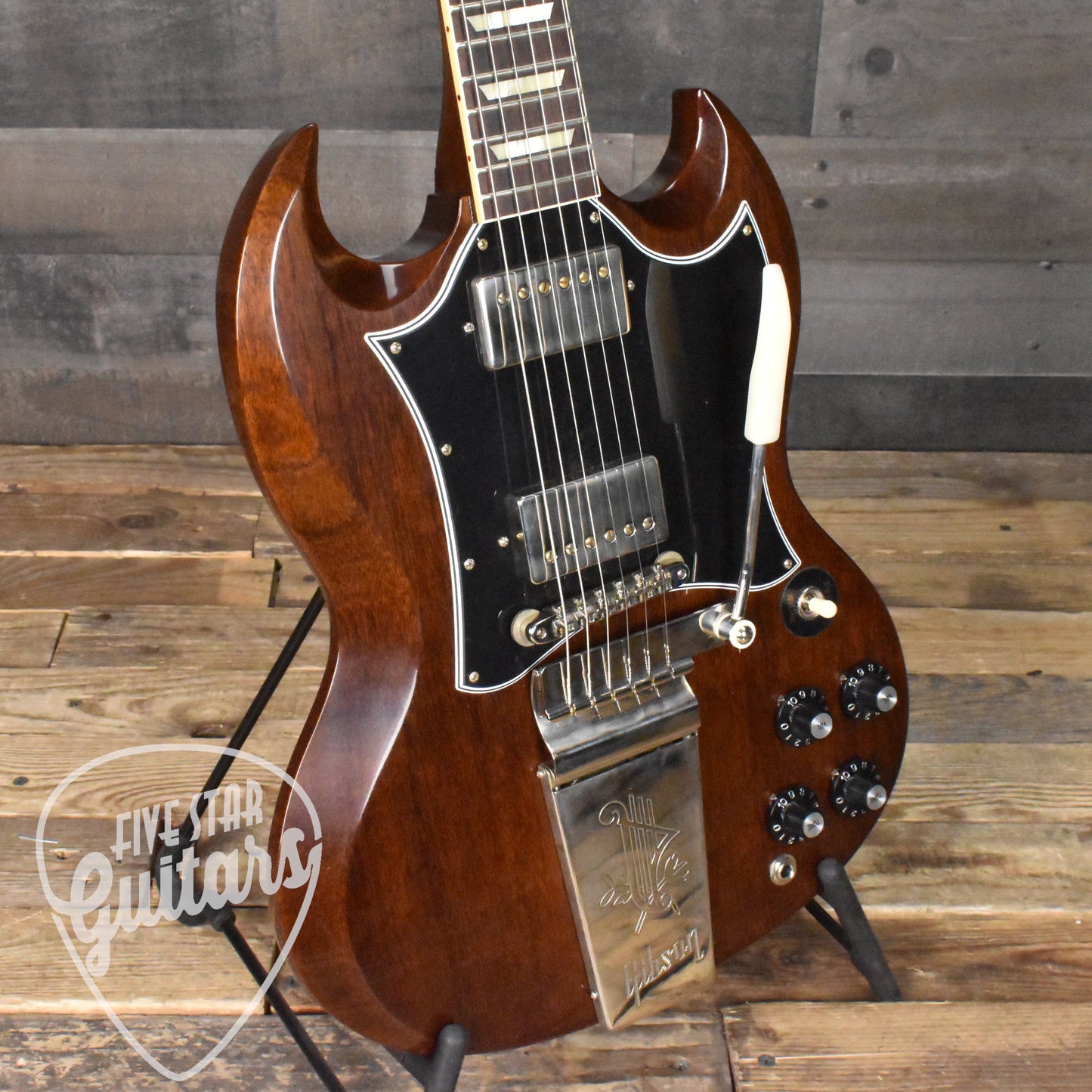 Gibson 1964 SG Standard Reissue With Maestro Vibrola PSL - Walnut NH VOS with Hard Shell Case SN: 0254