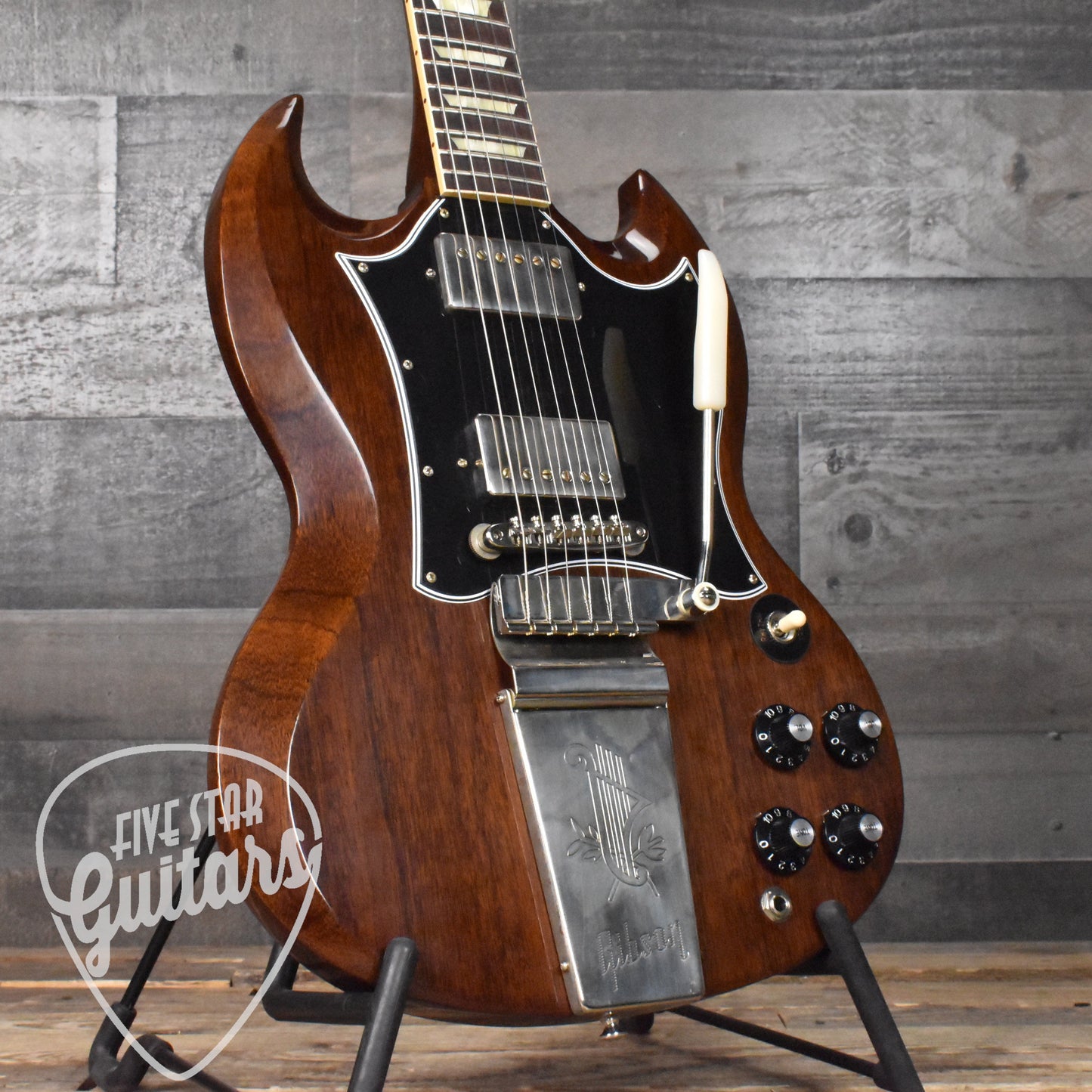 Gibson 1964 SG Standard Reissue With Maestro Vibrola PSL - Walnut NH VOS with Hard Shell Case SN: 0254