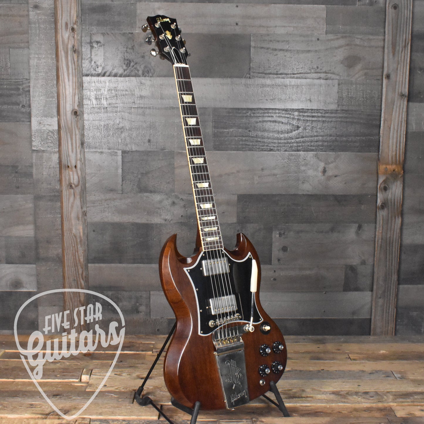 Gibson 1964 SG Standard Reissue With Maestro Vibrola PSL - Walnut NH VOS with Hard Shell Case SN: 0254