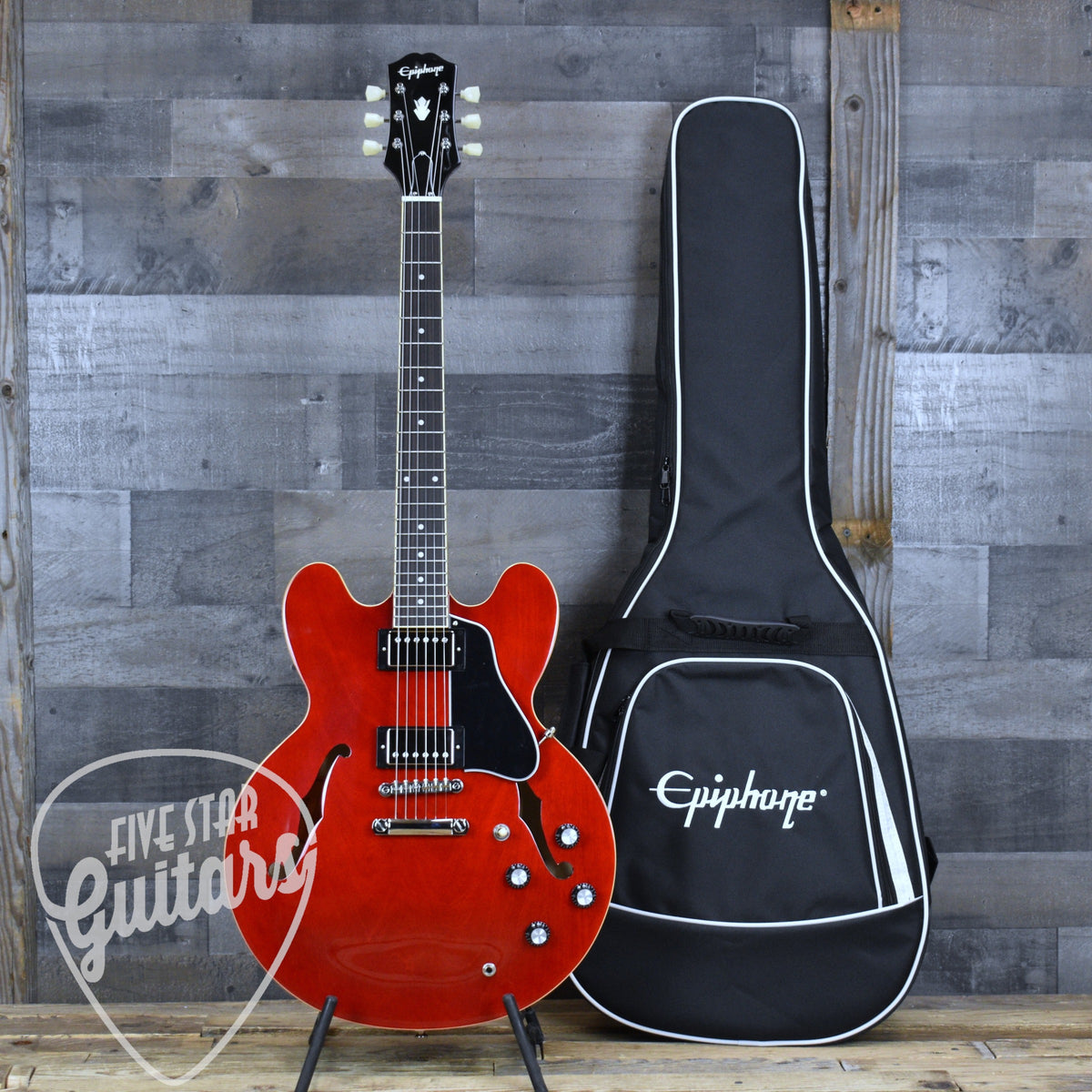Epiphone ES-335 - Cherry with Gigbag
