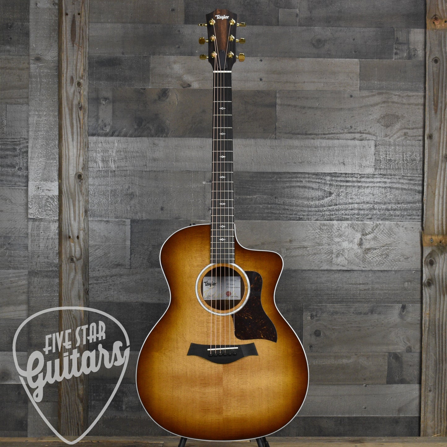 Taylor 214ce Special Edition Tigerwood - Shaded Edgeburst with Gigbag