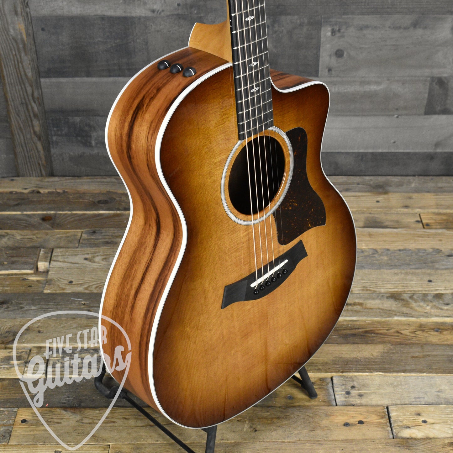 Taylor 214ce Special Edition Tigerwood - Shaded Edgeburst with Gigbag