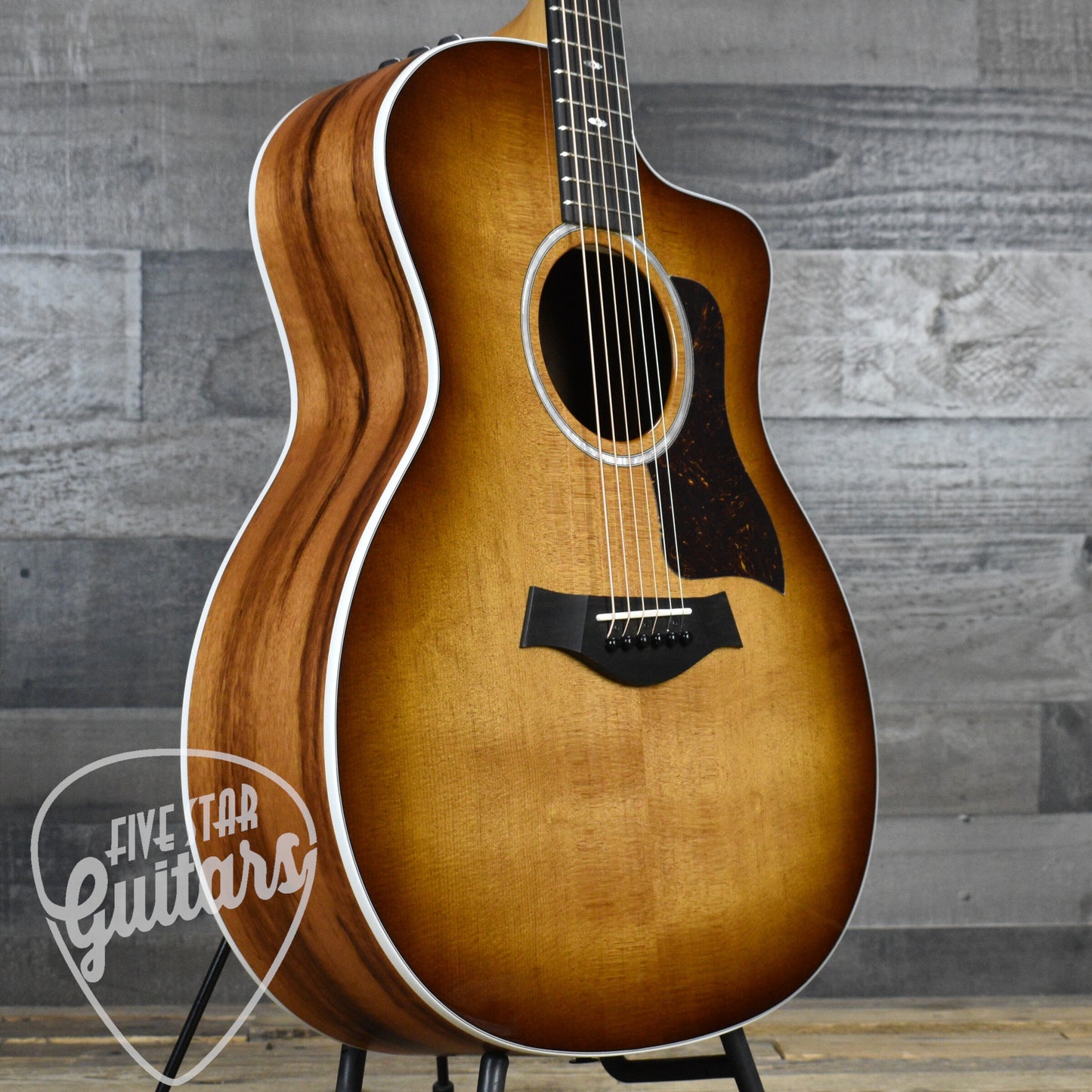 Taylor 214ce Special Edition Tigerwood - Shaded Edgeburst with Gigbag