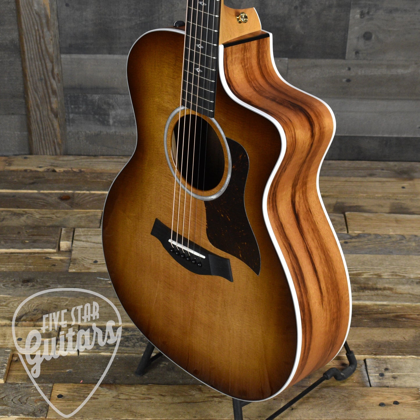 Taylor 214ce Special Edition Tigerwood - Shaded Edgeburst with Gigbag