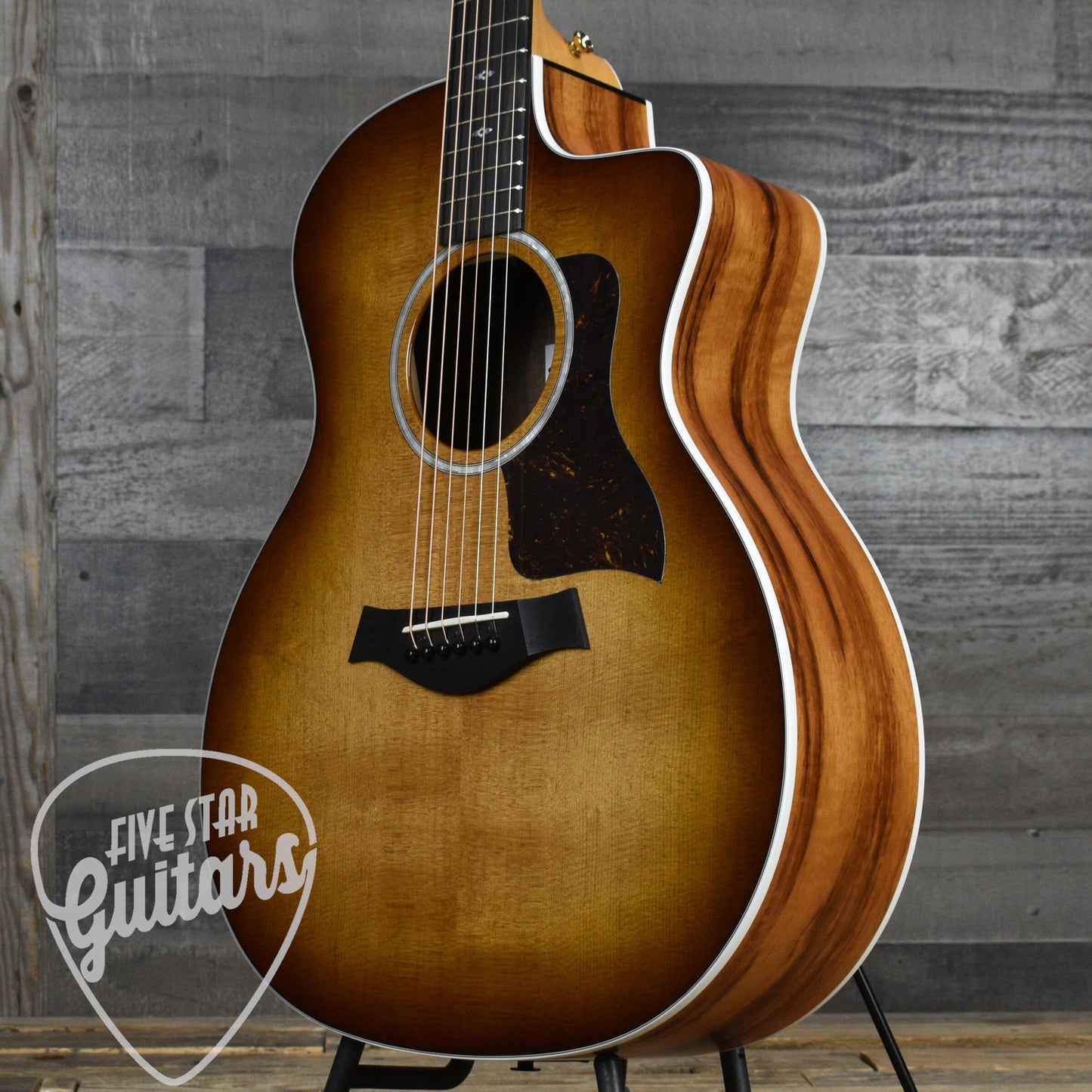 Taylor 214ce Special Edition Tigerwood - Shaded Edgeburst with Gigbag