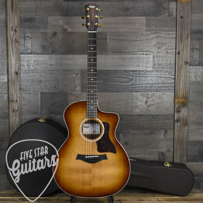 Taylor 214ce Special Edition Tigerwood - Shaded Edgeburst with Gigbag