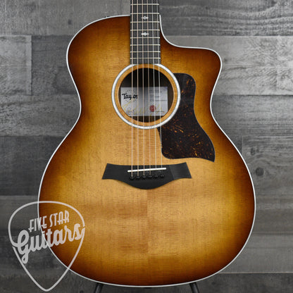 Taylor 214ce Special Edition Tigerwood - Shaded Edgeburst with Gigbag
