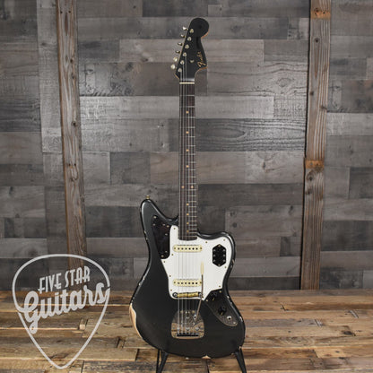 Fender Custom Shop Time Machine '64 Jaguar Relic  - Faded Aged Mercedes Blue with Hard Shell Case - Five Star Select